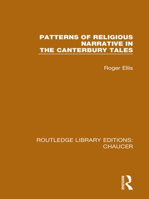 cover image of Patterns of Religious Narrative in the Canterbury Tales